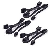 Câble d'alimentation modulaire 3X IDE 4 broches pour Corsair RM1000X RM550X 650X 750X 850X Câble 6 broches vers 4 IDE