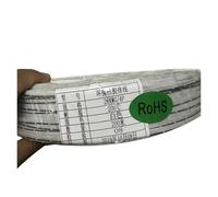 Câble d'alimentation multiconducteur blanc en silicone souple 28 AWG, fil parallèle spécial(28AWG 4Pin)