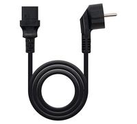 Câble d'alimentation nanocable pour processeur, câble réseau 1,5 m 220 V, AWG18 100% cuivre, connecteur CEE7 mâle et Femelle C13 Noir