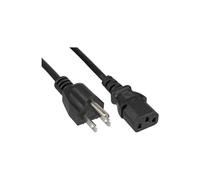 InLine Câble d'alimentation 16652U Prise USA (NEMA 1-15) vers C13 1,8 m Noir 125 V 10 A