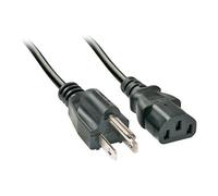 - Câble d'alimentation - NEMA 5-15P (P) pour power IEC 60320 C13 - CA 110 V - 2 m - moulé - noir - Etats-Unis