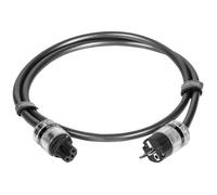 Norstone - Câble d'alimentation - Black Pear - 1 x prise d'alimentation type Schuko / 1 x connecteur à 3 pôles IEC-C15 - Fiches en cuivre pur plaqué Rhodium Rh45