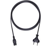 Câble dalimentation Oehlbach - 1 fiche mâle C8 pour petits appareils/1 connecteur Euro mâle - 3m - Noir - 17047