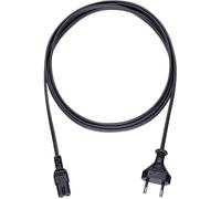 Câble dalimentation Oehlbach - 1 fiche mâle C8 pour petits appareils/1 connecteur Euro mâle - 5m - Noir - 17048