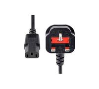 StarTech.com 6ft (1.8m) UK Computer Power Cable, 18AWG, BS 1363 to C13 Power Cord, 10A 250V, Black Replacement AC Power Cord, Monitor Power Cable, BS 1363 to IEC 60320 C13 Kettle Lead - PC Power...