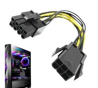 Câble D'alimentation PCI Express - Connecteur GPU À Six À Huit Broches, Fil De Cuivre À Haute Conductivité, Prise D'interface Sécurisée | Composant Fiable Pour Le Matériel De Jeu, Pièce Accessoire Inf