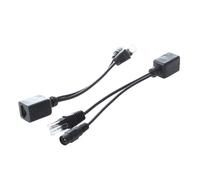 Câble d'alimentation Poe Ethernet passif 50V, mâle/femelle + DC 5.5Mm, 2 pièces