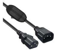 Câble d'alimentation pour appareils à froid avec interrupteur, bloc d'alimentation IEC320 C14 vers C13 AC, avec câble d'interrupteur C13 noyau intérieur vers C14 noyau extérieur PDU