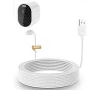 Câble d'alimentation pour Arlo Ultra Ultra 2 Arlo Pro 4 Arlo Pro 3 Pro 5 avec câble de charge magnétique de 9 m (ne convient pas pour appareil photo Arlo Pro 3 Outdoor projecteur)