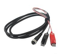 Câble d'alimentation pour bobine électrique DAIWA, connexion à 2 conducteurs pour batterie aux bobines, longueur 200 cm/250 cm, fabriqué en cuivre et PVC (2 m)
