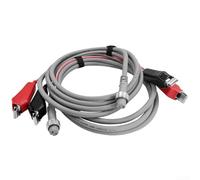 Câble d'alimentation pour bobines électriques Daiwa et Ecoda Jp200 Jp300 Jp500 Jp750mj, 196 brins de fil de cuivre pur, cordon gris, taille 2,5 m (2,5 m)