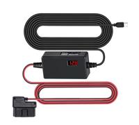 Câble d'alimentation pour caméra de tableau de bord - Convertisseur abaisseur automobile 12-30 V, sortie 5 V/3 A, cordon USB C à angle gauche, kit de mode de stationnement à coupure basse tension, lon