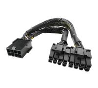 Câble d'alimentation pour carte graphique BTC, 8 broches vers double 8 broches (6 + 2), cordon d'extension pour ordinateur de bureau