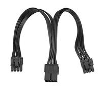 Câble D'alimentation Pour Carte Graphique New-10pcs, 20cm, 8 Broches Femelles Vers 2x8p (6 + 2) Broches Mâles 18awg Pcie 4 Lignes