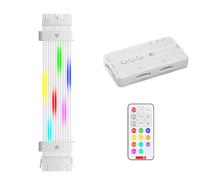 Câble d'alimentation pour carte mère ARGB 24 broches 5 V, rallonge RGB pour connecteur blanc