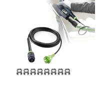 Câble d'alimentation pour Festool H05 RN-F-4 203914 489421 Câble en caoutchouc avec fermeture à baïonnette et décharge de traction pour un changement efficace des outils (4 m)