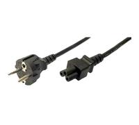LogiLink - Câble d'alimentation - power CEE 7/7 (M) pour IEC 60320 C5 - CA 250 V - 1.8 m - moulé - noir