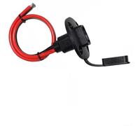 Câble d'alimentation pour panneau solaire 12 V avec espace de trou de 22 mm et cache de port de 5 mm pour connexion de batterie automobile, bateau, camping-car, camion, moto