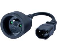 Câble d'alimentation pour prises 3 broches - 20 cm Générique