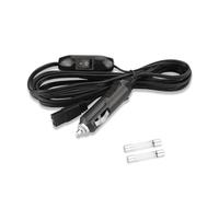 Câble d'alimentation pour réfrigérateur de voiture avec fusible 15 A - 2 m - 12 V - Avec interrupteur