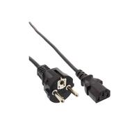- Câble d'alimentation - power CEE 7/7 (M) droit pour power IEC 60320 C13 - 50 cm - moulé - noir