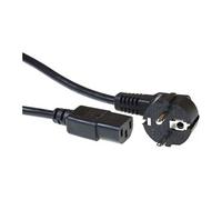 - Câble d'alimentation - power CEE 7/7 (M) incliné pour power IEC 60320 C13 droit - 250 V - 10 A - 3 m - noir, RAL 9011