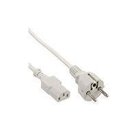 - Câble d'alimentation - power CEE 7/7 (P) droit pour power IEC 60320 C13 - 5 m - moulé - gris