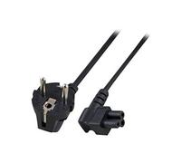 - Câble d'alimentation - power CEE 7/7 (P) incliné pour IEC 60320 C5 incliné - CA 230 V - 2.5 A - 1 m - noir, RAL 9011