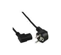 - Câble d'alimentation - power IEC 60320 C13 pour power CEE 7/7 (M) - 50 cm - connecteur à angle gauche, connecteur à 90 ° - noir