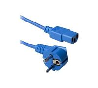 - Câble d'alimentation - power IEC 60320 C13 pour power CEE 7/7 (M) - CA 230 V - 3 m - bleu, RAL 5012