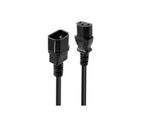 Lindy Câble de raccordement alimentation C14 mâle - C13 femelle 1 m Noir