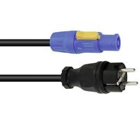 Câble dalimentation PSSO H07RN-F (1 x Prise mâle + contact de protection - 1 x PowerCon mâle) noir 5 m