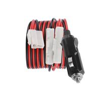 Câble d'alimentation Radio, 1,5 m 12V en Forme de T 2 Broches Allume-Cigare câble Cordon d'alimentation Radio de Voiture adapté pour Kenwood pour ICOM pour YAESU