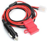 Câble D'alimentation Radio,1,5 M/4,9 Pieds 12 V En Forme De T 2 Broches Allume-Cigare Câble Cordon D'alimentation Radio De Voiture Adapté Pour Kenwood Pour Icom Pour Yaesu