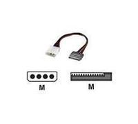 Câble d'alimentation - ROLINE - Molex 4 broches vers SATA 15 broches - 20 cm - Noir - Interne