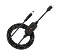 Câble d'alimentation rond à partir d'une source PD de type C, uniquement le | Écran de tension LED, bouton poussoir, accessoire de test de voyage