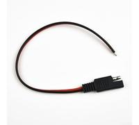 Câble d'alimentation SAE vers SAE DC 2 x 0,75 mm² Faisceau de câblage automobile pour voiture électrique Accessoires Rouge et Noir 30 cm