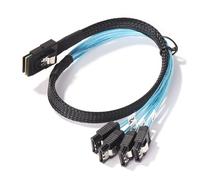 Câble d'alimentation SAS SATA SFF-8687 à 4 pour serveur, 50cm, séparateur de disque dur externe d'ordinateur, câble de données, remplacement