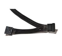 be quiet! Power Cable CS-3420, câble 2x S-ATA, gainé individuellement, longueur 400 mm, extension haut de gamme pour alimentations modulaires BQ, design élégant, noir