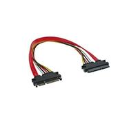 Câble d'alimentation SATA Data + SATA SATA 6Gb / s mâle vers femelle 0,3 m