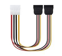 Câble d'alimentation SATA Molex 4 broches/M vers 2Xsata/H - 0,2 M
