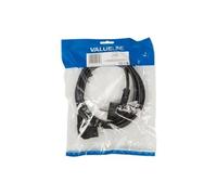 Câble dalimentation schuko mâle coudé - iec-320-c13 coudé 2.00 m noir valueline