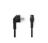 Câble d'Alimentation Schuko Mâle Coudé - IEC-320-C5 2,0 m Noir