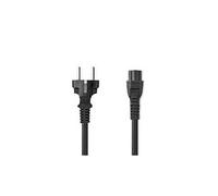 Câble d'alimentation schuko mâle - iec-320-c5 2,0 m noir