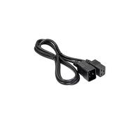 Câble de raccordement Akyga alimentation [1x Secteur femelle C19 - 1x Secteur mâle C20] 1.80 m noir