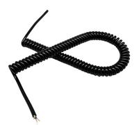 Câble d'alimentation spiralé flexible à ressort bouclé à 3 noyaux 0,7 mm carré 2,5 m 5 m 7,5 m OD 6 mm 9 mm Câble électrique extensible (extensible 1,2 mètre)