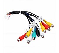 Câble d'alimentation stéréo pour autoradio 20 broches Support pour Android 9 adaptateurs femelles Kit de faisceau de câbles