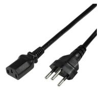 LogiLink - Câble d'alimentation - power IEC 60320 C13 pour EC 60906-1 (M) - 1.8 m - noir