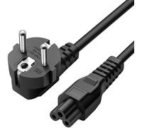 Câble d'alimentation Trebol IEC-320-C5Câble d'alimentation pour HP,Acer,DELL,Sony,Lenovo,TV LG Samsung Monitor Laptop Notebook,Chargeurs d'ordinateur portableNoir1,80 mètres