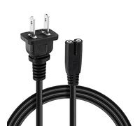 Câble d'alimentation TV - 1,5 m - Câble d'alimentation à 2 broches pour Samsung LG TCL Sony Apple TV Insignia Sharp Toshiba JVC Hisense Smart Roku Google Quantum Panasonic HDR LED Câble QLED